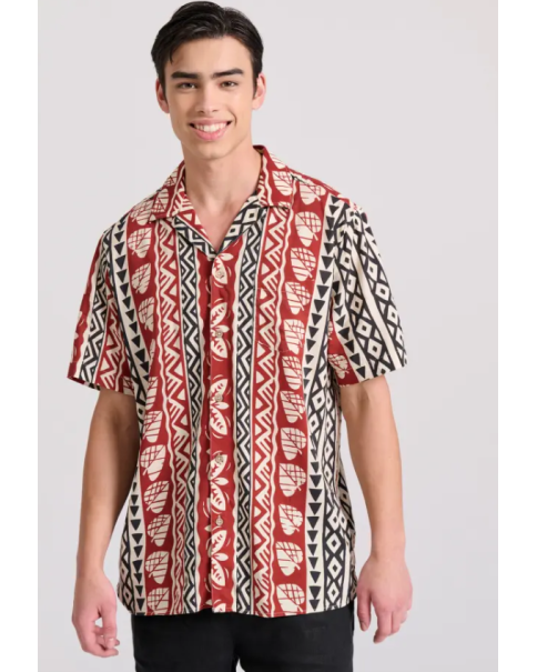 Ανδρικό Πουκάμισο Funky Buddha FBM009-036-05 ΠΟΥΚΑΜΙΣΑ ΚΟΝΤΟ ΜΑΝΙΚΙ