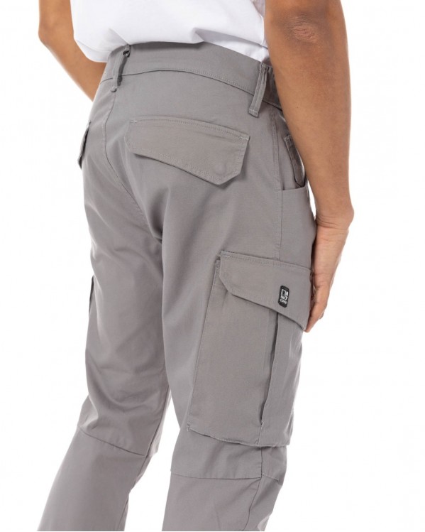 Ανδρικό Cargo Παντελόνι Cover Army Grey T0186-28 CARGO 