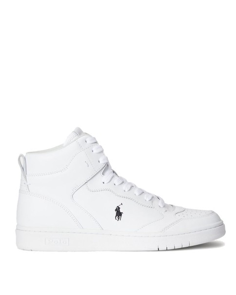 Ανδρικό Δερμάτινο Λευκό Μποτάκι Polo Ralph Lauren 809877680001 ΜΠΟΤΑΚΙΑ