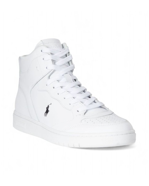 Ανδρικό Δερμάτινο Λευκό Μποτάκι Polo Ralph Lauren 809877680001 ΜΠΟΤΑΚΙΑ