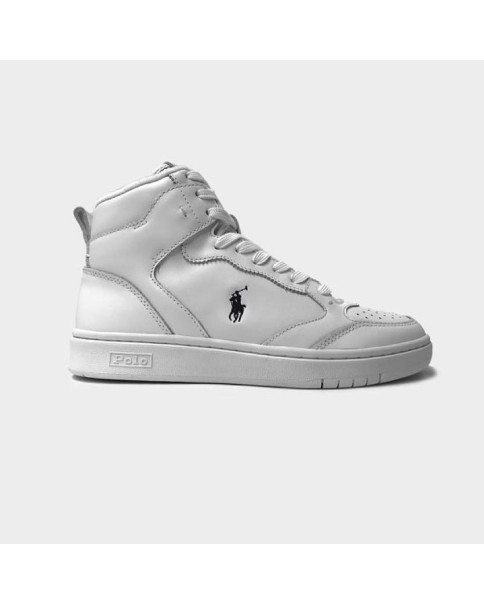 Ανδρικό Δερμάτινο Λευκό Μποτάκι Polo Ralph Lauren 809877680001 ΜΠΟΤΑΚΙΑ