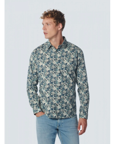 Ανδρικό Πουκάμισο No Excess 22431112 Steel