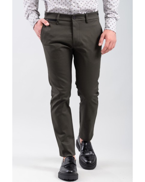 Παντελόνι Chino Como 500-2425 Vittorio Black/olive Παντελόνι Chino Como 500-2425 Vittorio Black/olive