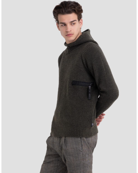 Ανδρικό Πουλόβερ με κουκούλα Replay UK8511 Ανδρικό Πουλόβερ με κουκούλα Replay UK8511