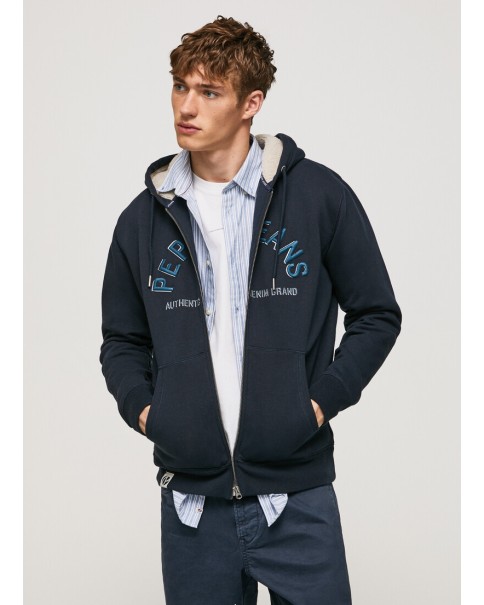 Ζακέτα Φούτερ με Γούνα Pepe Jeans PM582245 Dulwich ΖΑΚΕΤΕΣ
