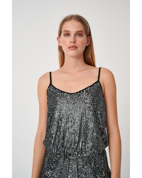 Γυναικείο Τόπ Παγιέτα Myt W23T5079 Γυναικείο Τόπ Παγιέτα Myt W23T5079