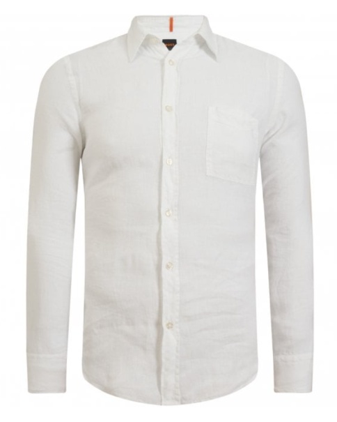 Ανδρικό Λινό Πουκάμισο BOSS Relegant_6 50489344 LONG SLEEVE SHIRTS