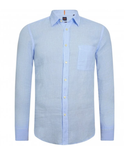 Ανδρικό Λινό Πουκάμισο BOSS Relegant_6 50489344 LONG SLEEVE SHIRTS