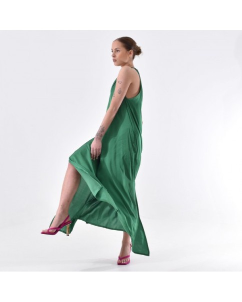 Φόρεμα Maxi Σατέν patere e pathos P2313924