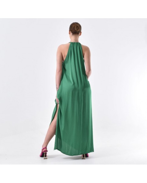 Φόρεμα Maxi Σατέν patere e pathos P2313924