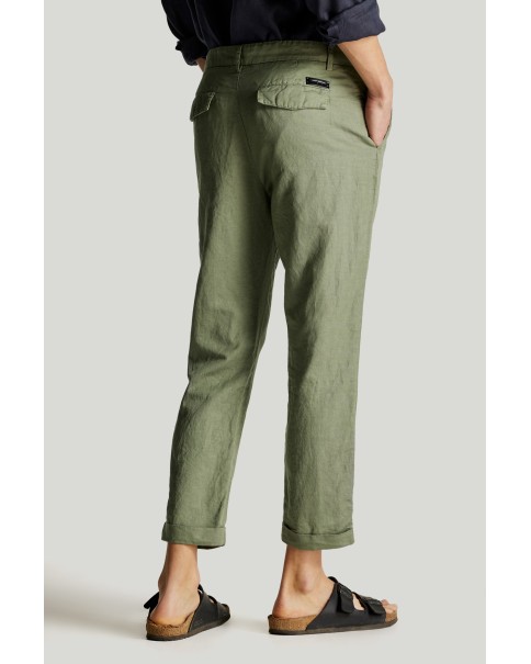 Ανδρικό Λινό Παντελόνι Dirty Laundry Linen Blend Chino Trousers ΠΑΝΤΕΛΟΝΙΑ ΥΦΑΣΜΑ