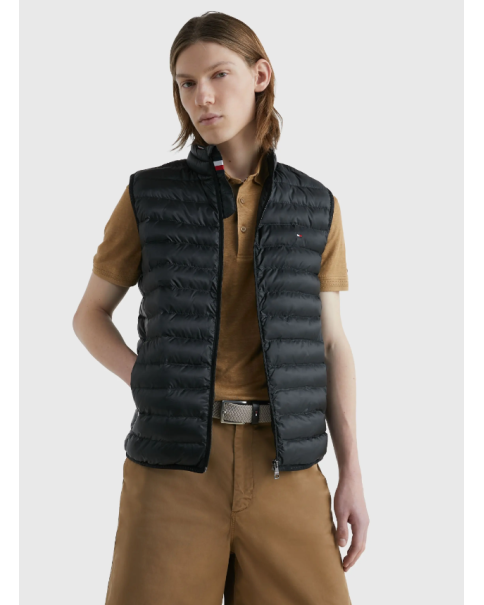 Αμάνικο Μαύρο Μπουφάν Tommy Hilfiger MW0MW18762 Αμάνικο Μαύρο Μπουφάν Tommy Hilfiger MW0MW18762
