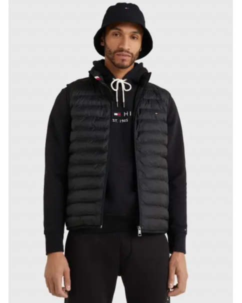 Αμάνικο Μαύρο Μπουφάν Tommy Hilfiger MW0MW18762