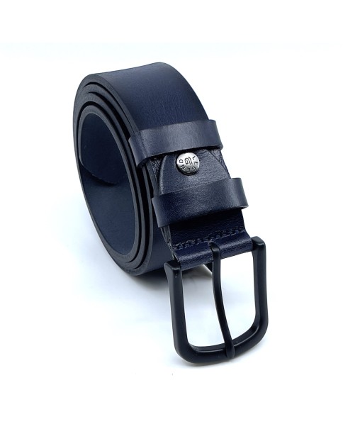 Ανδρική Δερμάτινη Ζώνη Legend L-101 BLUE