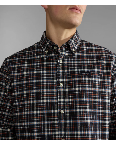 Ανδρικό Πουκάμισο Napapijri G-Trekking NP0A4HF7CAQ1 ΠΟΥΚΑΜΙΣΑ ΜΑΚΡΥ ΜΑΝΙΚΙ