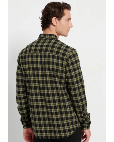 Ανδρικό Πουκάμισο Καρό Funky Buddha FBM008-029-05 ΠΟΥΚΑΜΙΣΑ ΜΑΚΡΥ ΜΑΝΙΚΙ