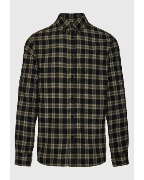 Ανδρικό Πουκάμισο Καρό Funky Buddha FBM008-029-05 ΠΟΥΚΑΜΙΣΑ ΜΑΚΡΥ ΜΑΝΙΚΙ