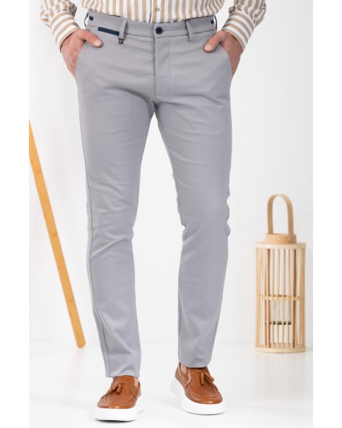 Ανδρικό Παντελόνι Chino Vittorio 500-24-Como Grey
