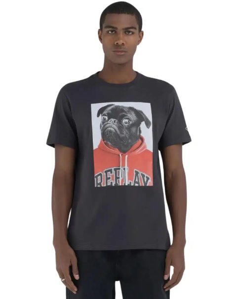 Ανδρικό T-shirt Replay M6808 22662 black