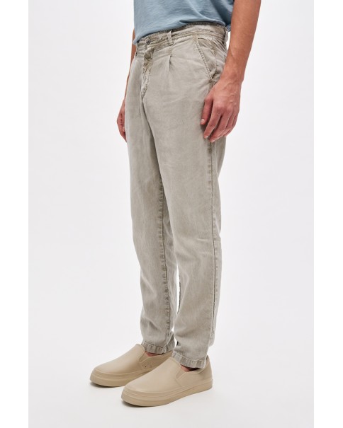 Ανδρικό Λινό Παντελόνι Dirty Laundry Linen Blend Chino Trousers DLMP000119 ΠΑΝΤΕΛΟΝΙΑ ΥΦΑΣΜΑ