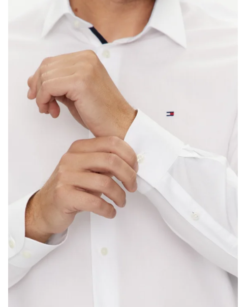 Ανδρικό Πουκάμισο Poplin Tommy Hilfiger MW0MW35810 ΠΟΥΚΑΜΙΣΑ ΜΑΚΡΥ ΜΑΝΙΚΙ