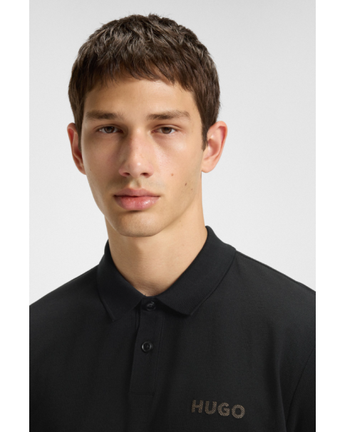 Ανδρικό Πόλο HUGO Dereso Gel 50528173 001 POLO T-SHIRTS
