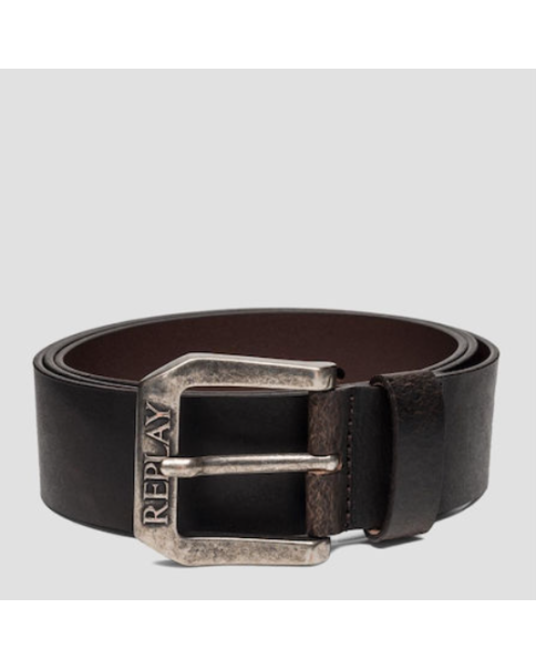 Ανδρική Δερμάτινη Ζώνη Replay AM2417 BROWN