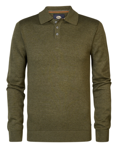 Ανδρικό Βαμβακερό Πλεκτό Petrol polo M3040-KWC204 ΠΛΕΚΤΑ