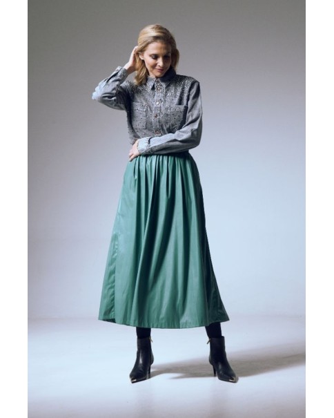 Φούστα Leather Black&black S25B1074 ΦΟΡΕΜΑΤΑ & ΦΟΥΣΤΕΣ Φούστα Leather Black&black S25B1074 ΦΟΡΕΜΑΤΑ & ΦΟΥΣΤΕΣ