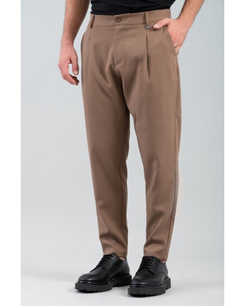 Παντελόνι Chino με λάστιχο 500-2425-PANTOVA Vittorio Tobacco TROUSERS