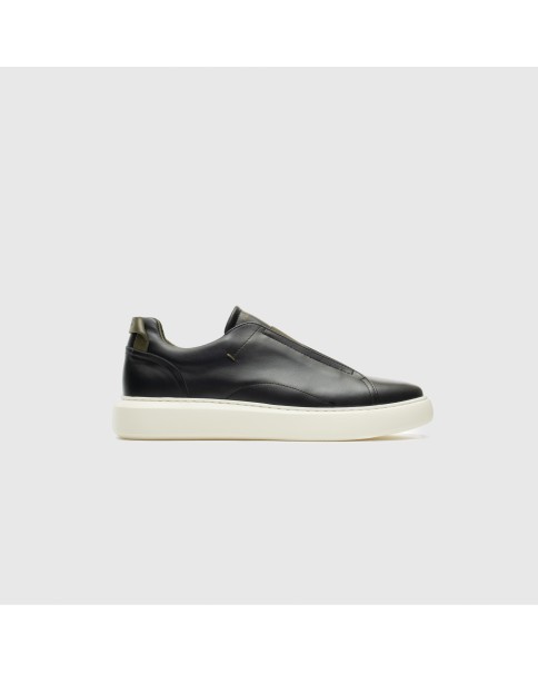 Ανδρικά Δερμάτινα Slip-On Παπούτσια AMBITIOUS 10441B-4848AM CASUAL-SNEAKERS