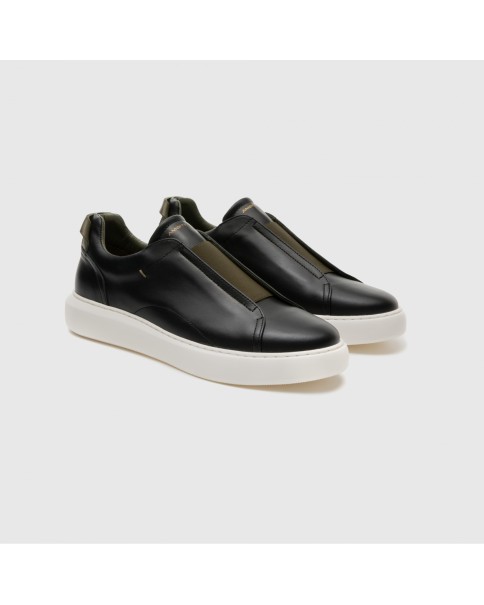 Ανδρικά Δερμάτινα Slip-On Παπούτσια AMBITIOUS 10441B-4848AM CASUAL-SNEAKERS