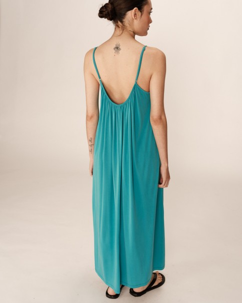 Φόρεμα Modal Grace & Mila Pivoine Aqua Φόρεμα Modal Grace & Mila Pivoine Aqua