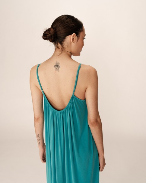 Φόρεμα Modal Grace & Mila Pivoine Aqua ΦΟΡΕΜΑΤΑ & ΦΟΥΣΤΕΣ Φόρεμα Modal Grace & Mila Pivoine Aqua ΦΟΡΕΜΑΤΑ & ΦΟΥΣΤΕΣ