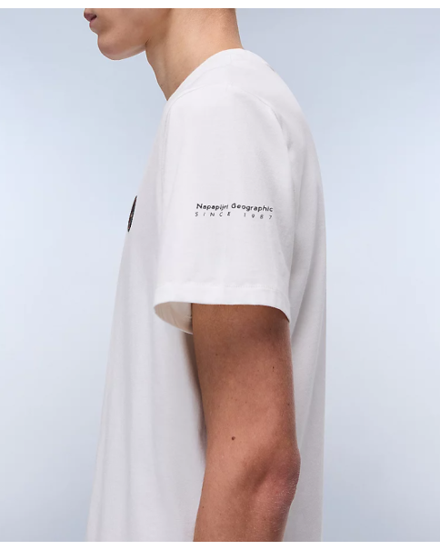 Ανδρική Μπλούζα Μονόχρωμη Napapijri Badge NP0A4I3N206 T-SHIRTS