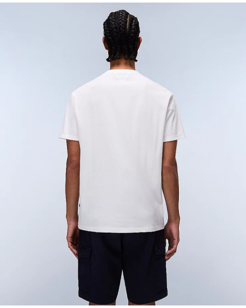 Ανδρικό T-shirt Napapijri Lari NP0A4IE52061 Off White T-SHIRTS