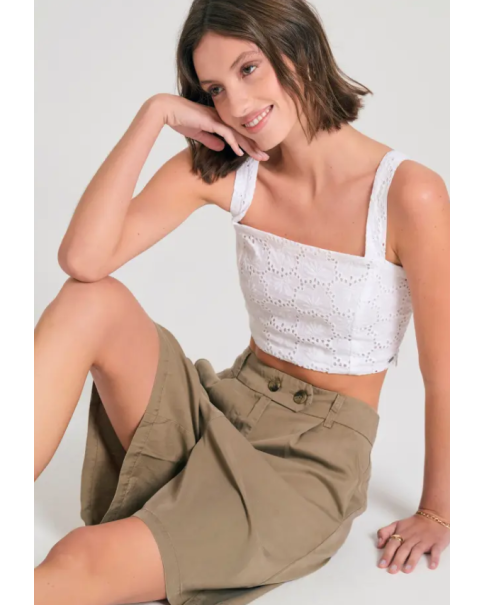 Γυναικεία Βερμούδα Funky Buddha FBL011-102-03 Oregano Γυναικεία Βερμούδα Funky Buddha FBL011-102-03 Oregano