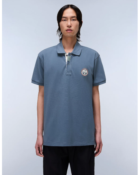 Ανδρική Μπλούζα Πόλο Napapijri CLANIS NP0A4ID3G1Y1 Stormy ΜΠΛΟΥΖΕΣ POLO