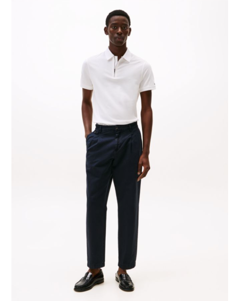 Ανδρική Μπλούζα Πόλο Performance ZipTommy Hilfiger MW0MW38746 White ΜΠΛΟΥΖΕΣ POLO