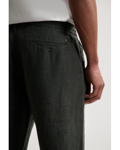 Ανδρικό Λινό Παντελόνι με λάστιχο στη μέση DSTREZZED 501822 James Ανδρικό Λινό Παντελόνι με λάστιχο στη μέση DSTREZZED 501822 James