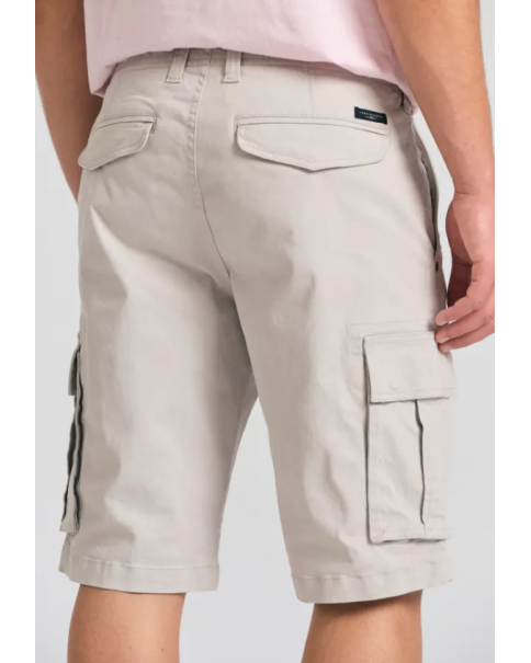 Ανδρική Βερμούδα Cargo Funky Buddha FBM011-002-03 Mist Grey ΒΕΡΜΟΥΔΕΣ