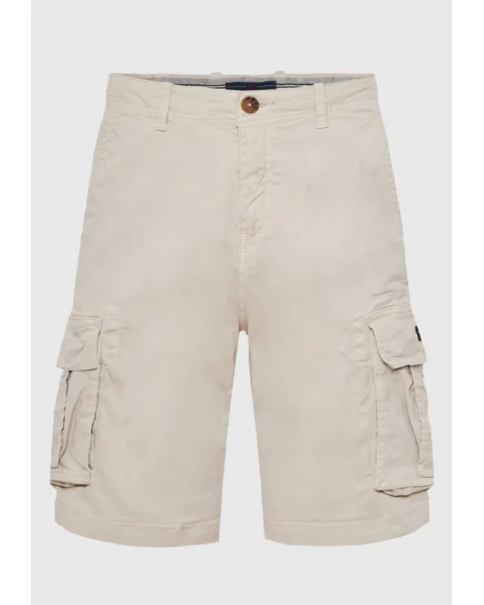 Ανδρική Βερμούδα Cargo Funky Buddha FBM011-002-03 Mist Grey ΒΕΡΜΟΥΔΕΣ