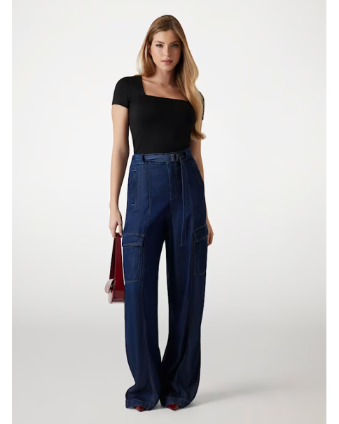 Jean Παντελόνι Guess Wide Relaxed Cargo W5GA1TD5N61 JEANS