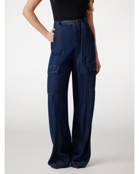 Jean Παντελόνι Guess Wide Relaxed Cargo W5GA1TD5N61 JEANS