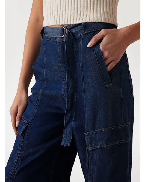 Jean Παντελόνι Guess Wide Relaxed Cargo W5GA1TD5N61 JEANS