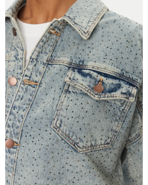 Γυναικείο Denim Πουκάμισο Guess διακοσμημένο με στρας W5GN90D5LQ2 ΠΟΥΚΑΜΙΣΑ Γυναικείο Denim Πουκάμισο Guess διακοσμημένο με στρας W5GN90D5LQ2 ΠΟΥΚΑΜΙΣΑ