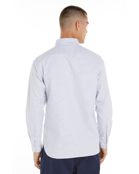 Ανδρικό Πουκάμισο Tommy Hilfiger MW0MW36238 Oxford Cloudy Blue ΠΟΥΚΑΜΙΣΑ ΜΑΚΡΥ ΜΑΝΙΚΙ