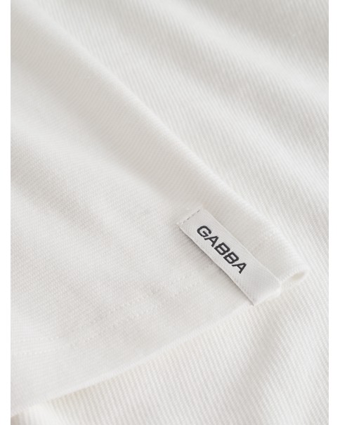 Ανδρική Μονόχρωμη Μπλούζα Gabba Dune Brush 11620 Off White T-SHIRTS LONG SLEEVE