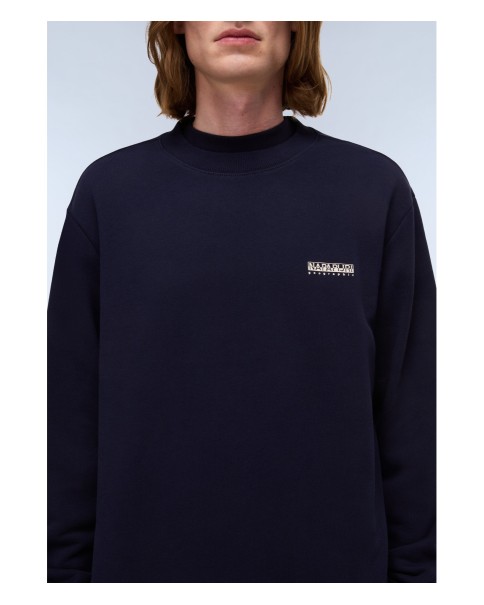 Ανδρικό Φούτερ Crewneck Napapijri B-SMALL BOX NP0A88TP1761 Blue Marine SWEATSHIRTS & HOODIES