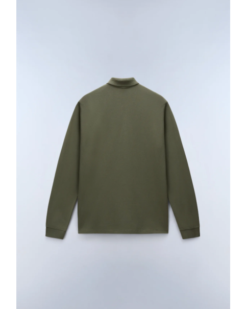 Ανδρική Piqué Μπλούζα Πόλο Napapijri EALIS NP0A4I8QG0A1 Tea L.S POLO T-SHIRTS Ανδρική Piqué Μπλούζα Πόλο Napapijri EALIS NP0A4I8QG0A1 Tea L.S POLO T-SHIRTS